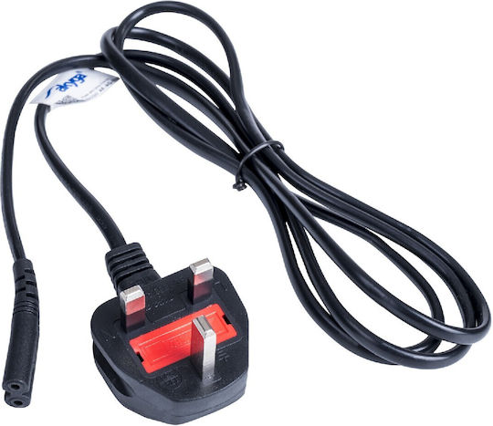 Akyga Schuko - IEC C7 Cable 1.5m Μαύρο AK-AG-03A