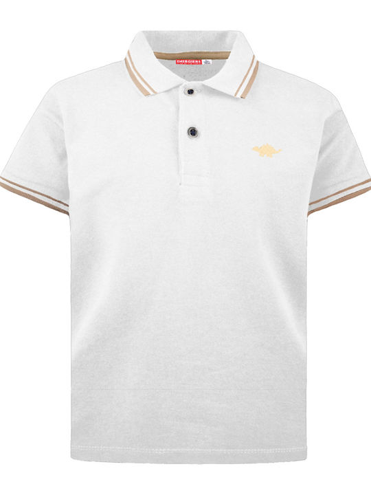 Energiers Kids' Polo Short Sleeve White 12-2231...