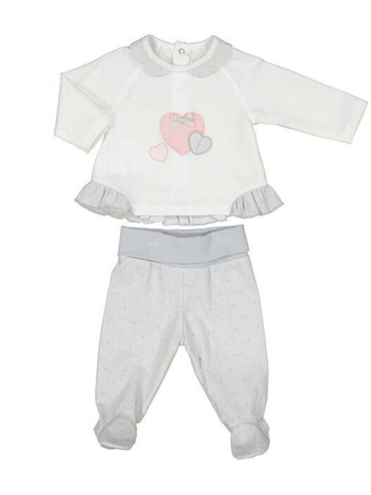 Mayoral Kids Set with Pants Winter 2pcs White