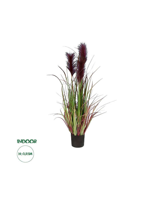 GloboStar Artificial Plant in Pot Pampas Grass Bloody Green 85cm with LED 1pcs