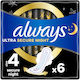 Always Ultra Secure Night Absorbante cu aripi Noapte Mărime 4 6buc