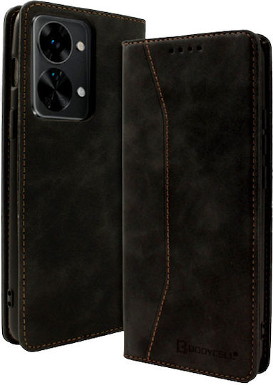 Bodycell Портмоне Изкуствена кожа Черен (OnePlus Nord 2T)