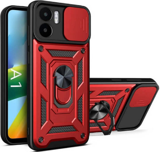 Bodycell Armor Slide Umschlag Rückseite Kunststoff Rot (Redmi A1)