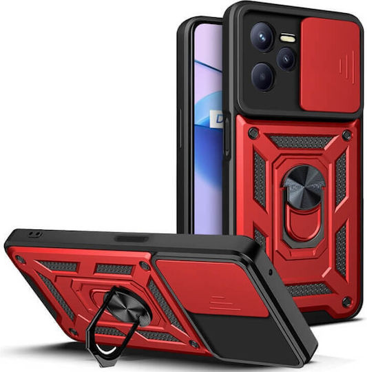 Bodycell Armor Slide Back Cover Πλαστικό Κόκκινο (Realme C35)