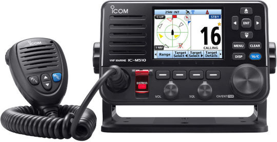 Icom IC-M510E Ασύρματος Πομποδέκτης VHF Marine με Έγχρωμη Οθόνη