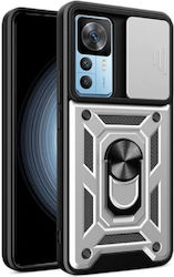 Bodycell Armor Slide Back Cover Πλαστικό Ασημί ...