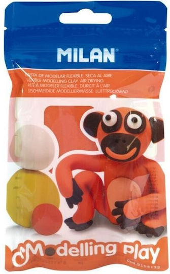 Milan Modelling Play Πορτοκαλί Πηλός 100gr