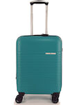 Rain C Cabin Travel Suitcase Hard Petrol with 4 Wheels Height 55cm.