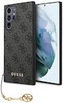 Guess 4G Charms Synthetic Back Cover Gray (Galaxy S23 Ultra)