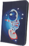 Cosmonaut Flip Cover Synthetic Leather Navy Blue (Universal 7-8") GSM167484