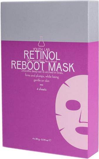 Youth Lab. Retinol Reboot Stoffmaske 4 Stück