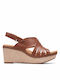 Clarks Elleri Grace Platforme dama Tabac maro