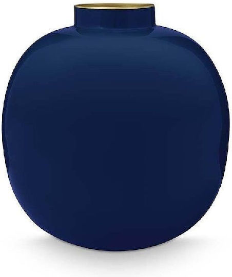 PiP Studio Διακοσμητικό Βάζο Metallisch Blau 23cm 1Stück