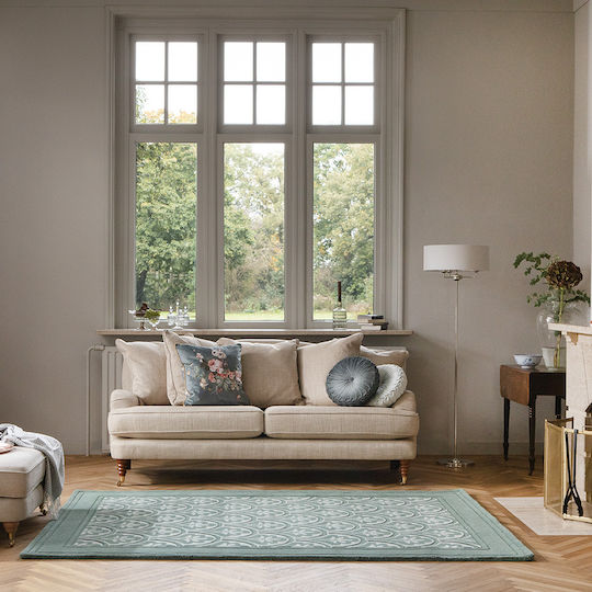 Laura Ashley Catarina Lucrat manual Covor Rectangular Din lână Fern