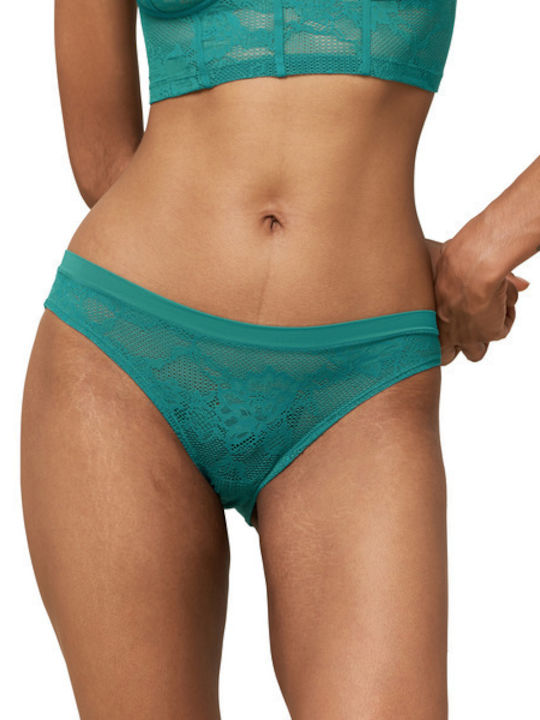 Triumph Smart Deco Damen Brasilien mit Spitze Grün