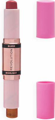 Revolution Beauty Blush & Highlight Flushing Pink