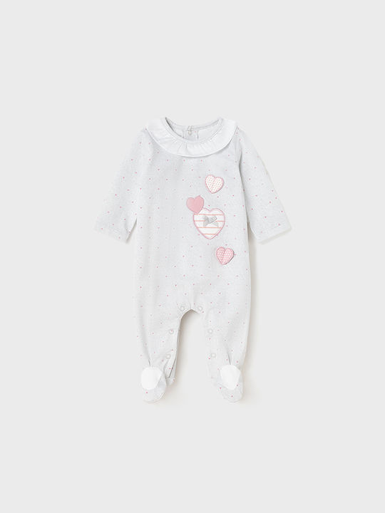 Mayoral Baby Bodysuit Set Long-Sleeved Gray