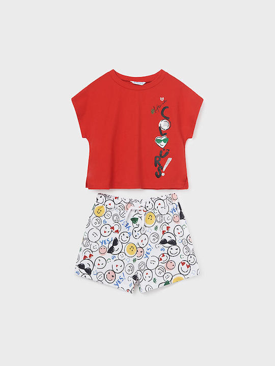 Mayoral Kids Set with Shorts Summer 2pcs Red