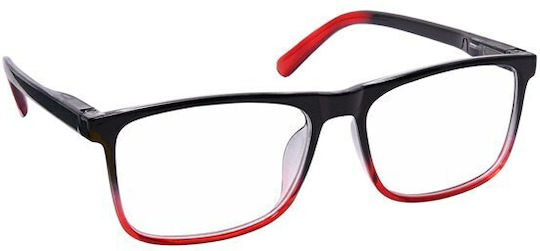 Eyelead E238 Reading Glasses +2.50 Black Red E 238