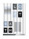Frans K10 Duschvorhang Stoff 180x200cm Hellblau
