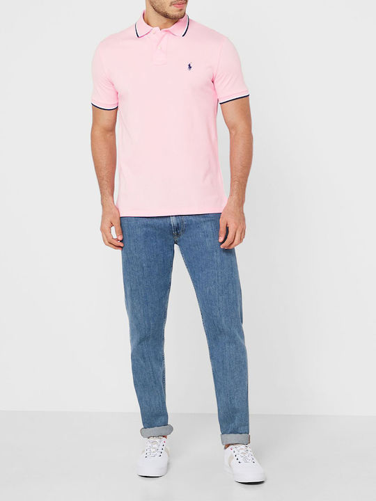 Ralph Lauren Ανδρικό T-shirt Polo Ροζ