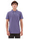 Polo Short Sleeve Purple Blouse