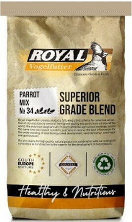 Royal Vogelfutter Parrot Mix No34 Birds Food for Big Parrots 15kg