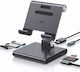 ESR 8in1 Tablet Stand Desktop Until 13" Gray