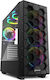 Sharkoon HEX Gaming Midi Tower Computer Case with Side Window and RGB Lighting Black