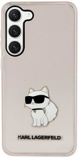 Karl Lagerfeld Ikonik Choupette Back Cover Πλαστικό / Σιλικόνης Ροζ (Galaxy S23)