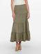 Only Maxi Skirt in Khaki color