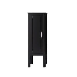 Martin London Floor Matte Lacquer Bathroom Column Cabinet L40xD35xH140cm Black