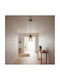 Megapap Alberto Pendant Light Black with Socket E27 10x10x60cm