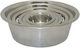 Happypet Edelstahl Schalen Futter & Wasser für Hund & Katze 2.4lt 25cm in Silber Farbe