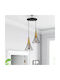 Megapap Havana Κρεμαστό Φωτιστικό Μαύρο με Ντουί E27 24x24x85εκ.