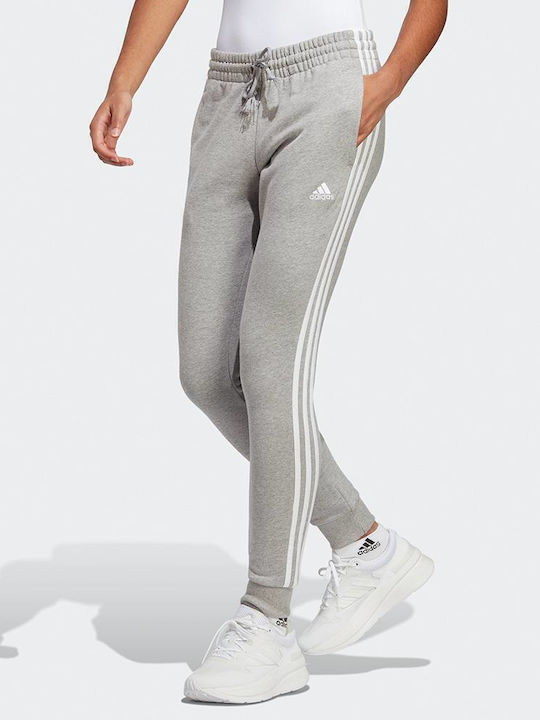 Essentials 3-Stripes Jogginghose Jogger Medium Grey Heather
