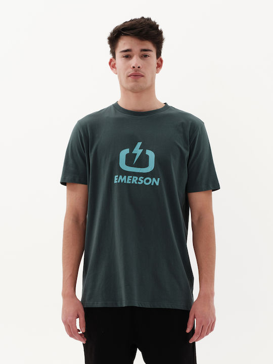 Emerson Ανδρικό T-shirt Forest με Στάμπα