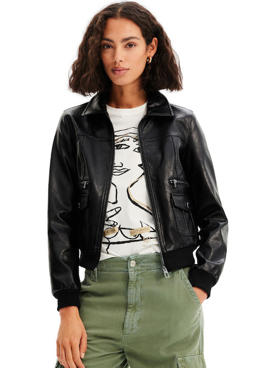 Desigual Dallas Damen Bikerjacke Schwarz