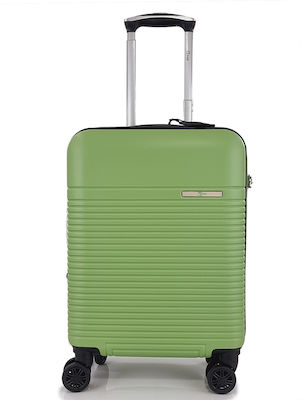 Rain C Cabin Travel Suitcase Hard Green with 4 Wheels Height 55cm.