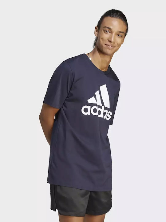 adidas Essentials Single Тениска Син