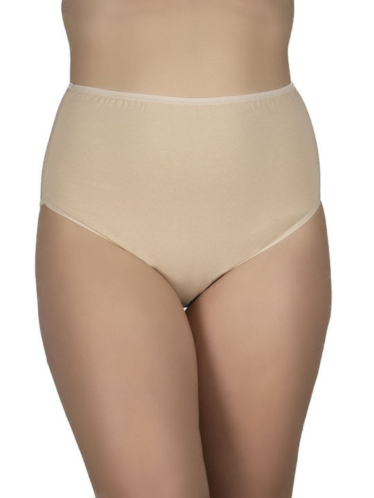 A.A UNDERWEAR Baumwolle Hochtailliert Damen Slip Beige