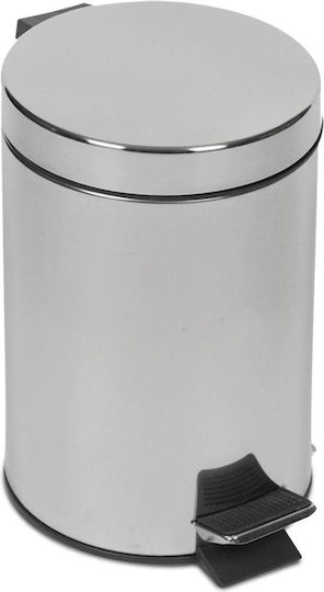 Interflex Inox Badezimmer Mülleimer 12Es Silber