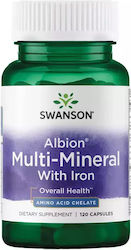 Swanson Albion Multi-Mineral With Iron 120 caps