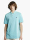 Timberland Ανδρικό T-shirt Polo Γαλάζιο