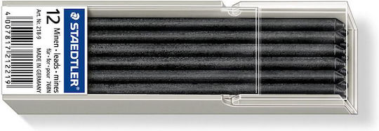Staedtler 12 Μύτες Μολυβιού Mine Lumocolor Μαύρες Πάχους 3.15mm