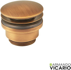 Armando Vicario Clic-Clac Messing Ventil für Spülbecken Bronze