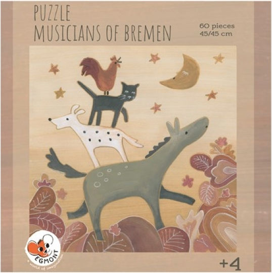 Παιδικό Puzzle Μουσικοί της Βρέμης για 4+ Ετών 60pcs Egmont
