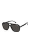 Carrera Men's Sunglasses with Black Horn-Rimmed Frame and Grey Polarized Lens 302/S 003/M9