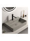 Inter Ceramic ICB Επικαθήμενος Νιπτήρας Πορσελάνης 50x42x13cm Γκρι