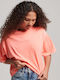 Superdry SDCD Code Surplus Women's T-shirt Pastelline Coral